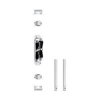 Intersteel Kruk-espagnolet Kruiskruk met stangenset 2x 1250mm verchroomd - thumbnail