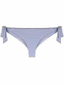 Emporio Armani bas de bikini à rayures - Bleu