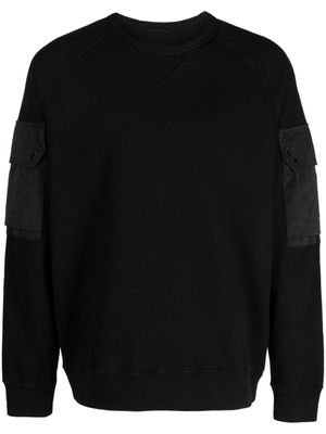 Ten C sweat en coton à logo appliqué - Noir