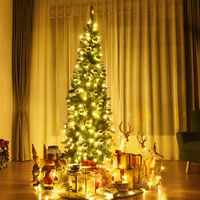 225 cm Kerstboom Hoge Kwaliteit PVC Naalden Potlood Vormige Kerstboom Groen 225 cm Kerstboom Hoge Kwaliteit PVC Naalden Potlood Vormige Kerstboom Groen