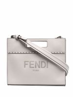 FENDI sac cabas à logo imprimé - Gris