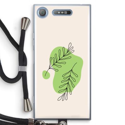Beleaf in you: Sony Xperia XZ1 Transparant Hoesje met koord