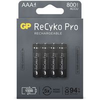 AAA batterij Oplaadbaar NiMH 800 mAh ReCyko Pro 1,2V 4 stuks Oplaadbare batterij - thumbnail