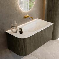 Badmeubel Mondiaz Kurve-Dlux | 95 cm cm | Meubelkleur Shadow | Wastafelkleur Ostra | Solid surface | Wasbak rechter zijde spoelbak | Zonder kraangat(en) Badmeubel Mondiaz Kurve-Dlux | 95 cm cm | Meubelkleur Shadow | Wastafelkleur Ostra | Solid surface | Wasbak rechter zijde spoelbak | Zonder kraangat(en)