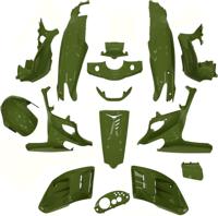 Edge plaatset runner 15 delig districtgroen