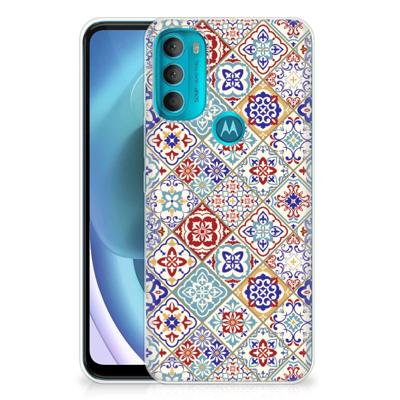 Motorola Moto G71 5G | TPU | Siliconen hoesje | Tiles Color Motorola Moto G71 5G | TPU | Siliconen hoesje | Tiles Color