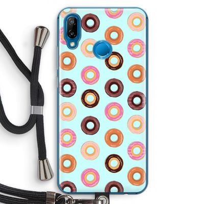 Donuts: Huawei P20 Lite Transparant Hoesje met koord