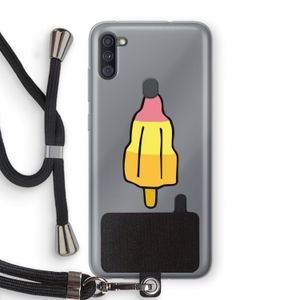 Raketijsje: Samsung Galaxy A11 Transparant Hoesje met koord