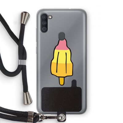 Raketijsje: Samsung Galaxy A11 Transparant Hoesje met koord