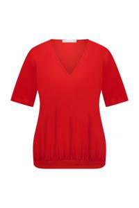 Studio Anneloes Vickey Sl Top 11255 T-shirt Korte Mouw 3700 Red