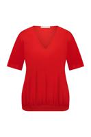 Studio Anneloes Vickey Sl Top 11255 T-shirt Korte Mouw 3700 Red