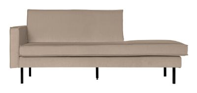 WOOOD Daybed 'Rodeo' Links, Velvet, kleur Khaki
