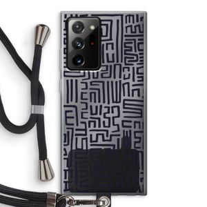 Moroccan Print: Samsung Galaxy Note 20 Ultra / Note 20 Ultra 5G Transparant Hoesje met koord