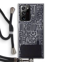 Moroccan Print: Samsung Galaxy Note 20 Ultra / Note 20 Ultra 5G Transparant Hoesje met koord