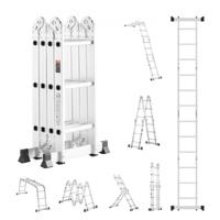 VEVOR multifunctionele ladder multifunctionele ladder ladderframe 7-in-1 3 treden 3500mm