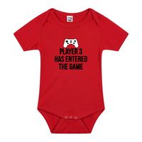 Player 3 entered cadeau baby rompertje rood jongen/meisje 92 (18-24 maanden)  -