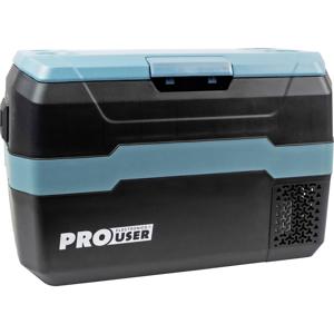 ProUser CoolX30 Koelbox Energielabel: F (A - G) Compressor 240 V/AC, 12 V/DC, 24 V/DC Blauw, Zwart 30 l -20 tot +10 °C