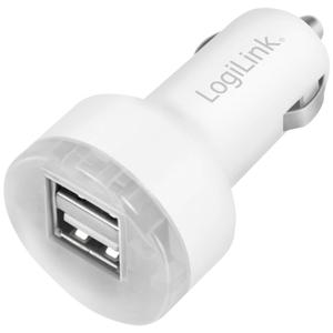 LogiLink USB-oplader 10.5 W Auto Uitgangsstroom (max.) 2100 mA Aantal uitgangen: 2 x USB-A