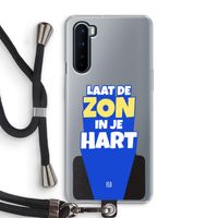 Laat de zon in je hart: OnePlus Nord Transparant Hoesje met koord
