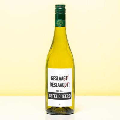 Wijnfles Geslaagdt - Wit (Sauvignon Blanc)