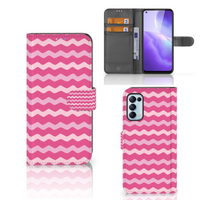 OPPO Find X3 Lite Telefoon Hoesje Waves Pink