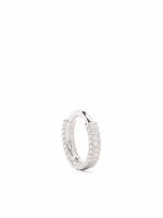 Djula boucle d'oreille en or blanc 18 ct orné de diamants - Argent