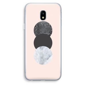 Marmeren cirkels: Samsung Galaxy J3 (2017) Transparant Hoesje