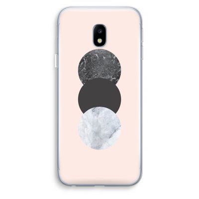 Marmeren cirkels: Samsung Galaxy J3 (2017) Transparant Hoesje