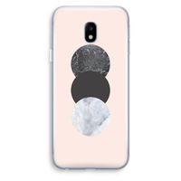 Marmeren cirkels: Samsung Galaxy J3 (2017) Transparant Hoesje