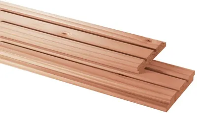 Woodvision Douglas Geschaafd Triple Profiel - 2,2 x 14 x 300 cm - Onbehandeld