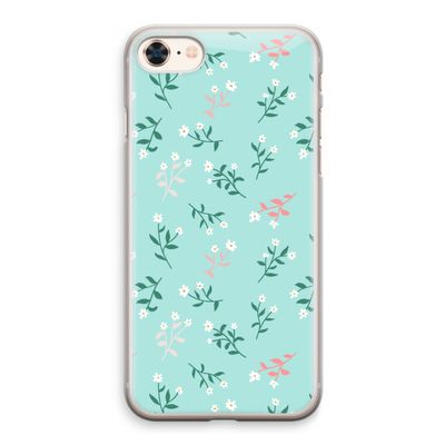 Small white flowers: iPhone 8 Transparant Hoesje
