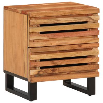 Nachtkastje 40x34x46 cm massief acaciahout