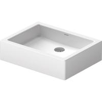 Duravit Vero opbouwwastafel onderzijde geslepen met bevestiging 50x38cm zonder overloop met wondergliss wit 04555000001 - thumbnail