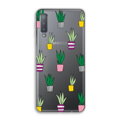 Sanseveria: Samsung Galaxy A7 (2018) Transparant Hoesje