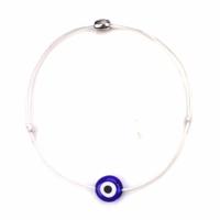Gelukkige boze oog armbanden voor vrouwen 6 kleuren handgemaakte gevlochten touw gelukkige sieraden rode armband vrouwelijk (wit)