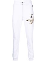 Philipp Plein pantalon de jogging à appliqué Scorpion - Blanc