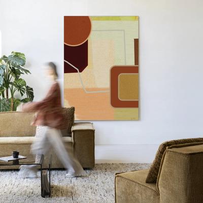 Urban Cotton Wandkleed 'Deuce' 145 x 190cm in Frame - black