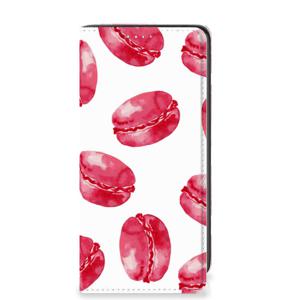 Samsung Galaxy A41 Flip Style Cover Pink Macarons