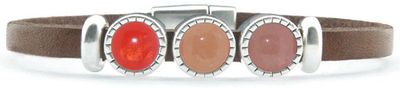 Qoss Taupe Armband Merle Roos | Maat L