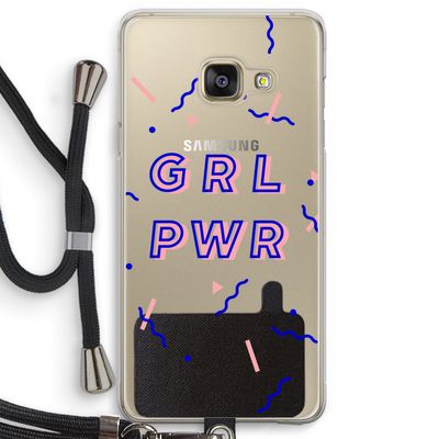 GRL PWR: Samsung Galaxy A3 (2016) Transparant Hoesje met koord