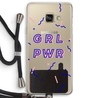 GRL PWR: Samsung Galaxy A3 (2016) Transparant Hoesje met koord