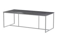 Quatro Tafelframe Frost Grey met Ceramic Marble tafelblad 220 x 95 cm - 4so Quatro Tafelframe Frost Grey met Ceramic Marble tafelblad 220 x 95 cm - 4so