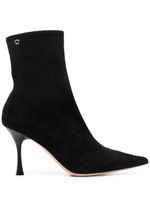 Gianvito Rossi bottines Dunn 85 mm en daim - Noir - thumbnail