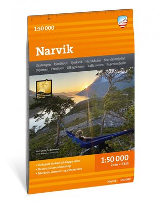Wandelkaart Turkart Narvik | Noorwegen | Calazo