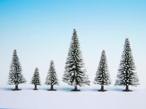 NOCH Hobby 26828 Set bomen Besneeuwde zilverspar 50 tot 140 mm Sneeuwwit 25 stuk(s)