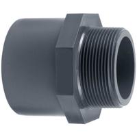 Aquaforte PVC Puntstuk Buitendraad 3&apos;&apos; - Waterdichte Vijverkoppeling 90x110mm