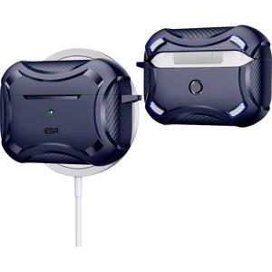 ESR Cyber Tough mit HaloLock Case Apple AirPods Pro (2. Generation 2023, 2. Generation 2022, 1. Generation 2019) Blauw MagSafe compatible, Met polsband,