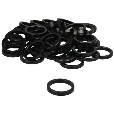 VWP balhoofdtussenring spacer alu 5mm 1.1/8" zwart p/50