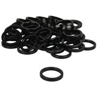 VWP balhoofdtussenring spacer alu 5mm 1.1/8" zwart p/50