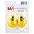 Meinl ES2-Y eggshaker geel (2 stuks)